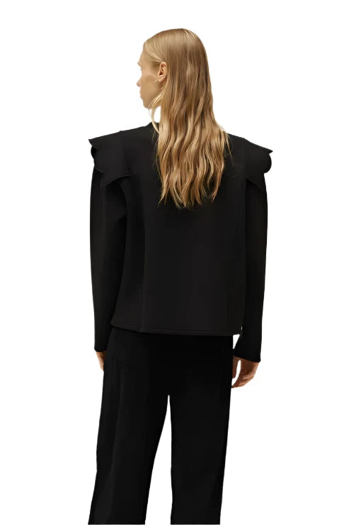 Compania Fantastica Black Wave Detail Sweatshirt