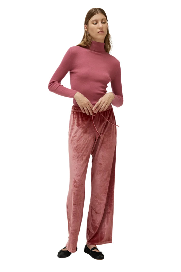 Compania Fantastica Pink velvet pants