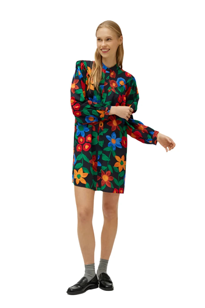 Compania Fantastica Multicolor floral print short dress