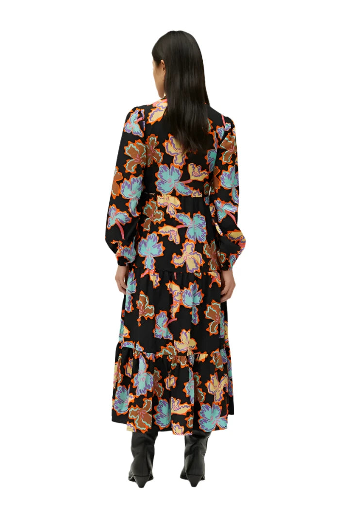 Compania Fantastica Alhelí floral print long dress