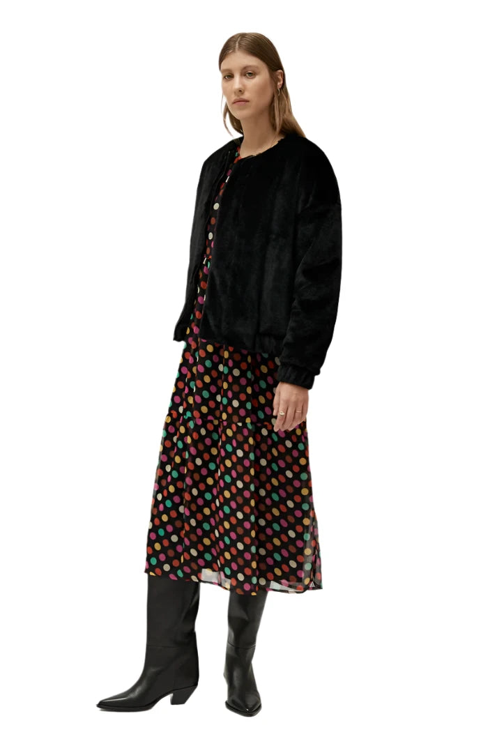 Compania Fantastica Multicolor polka dot printed long dress