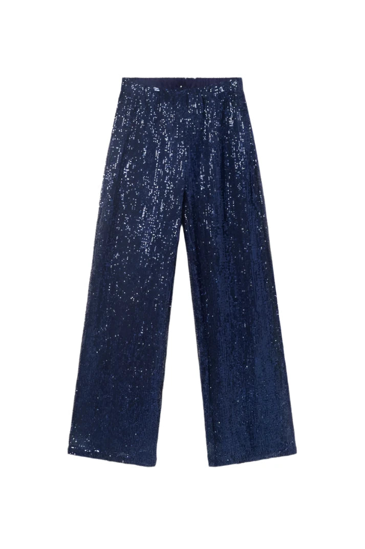 Compania Fantastica Blue Sequin Pants