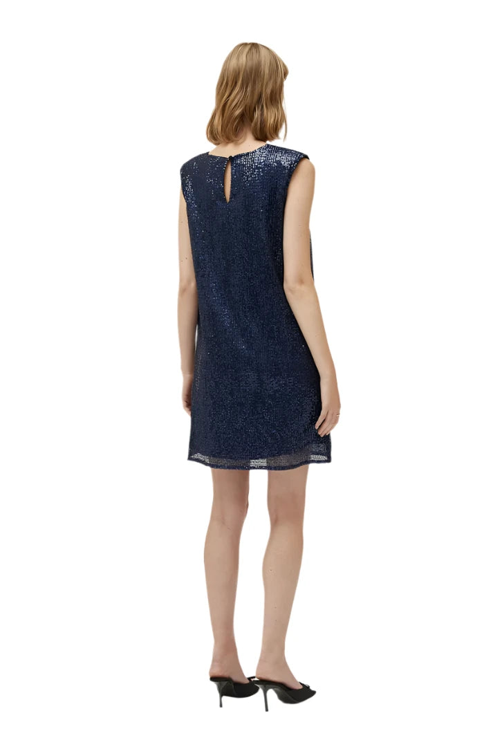 Compania Fantastica Short blue sequin dress