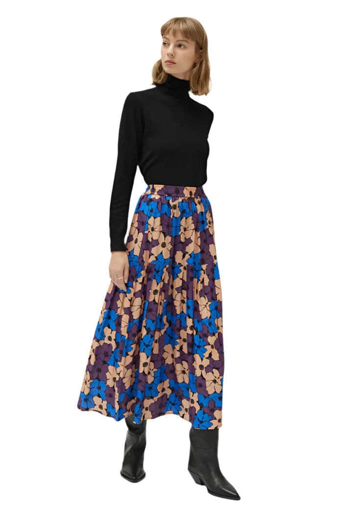 Compania Fantastica Camille floral print long skirt