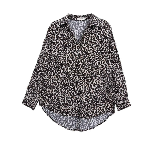 Sweewe Paris Animal Print Blouse