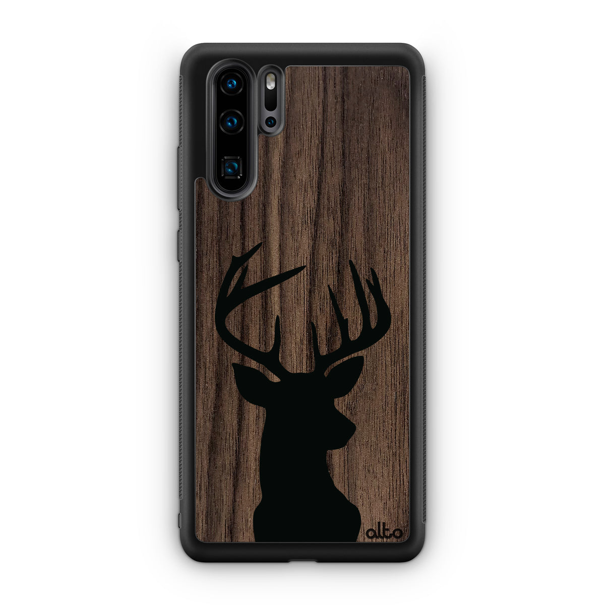 Huawei P40, P30 Pro, P30 Lite Wooden Case - Buck Design | Walnut Wood ...