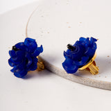 Fleur Petite Earrings / Azure