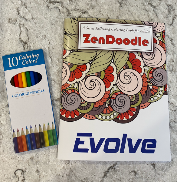 Evolve Zen Coloring Book/Colored Pencils | John Edward