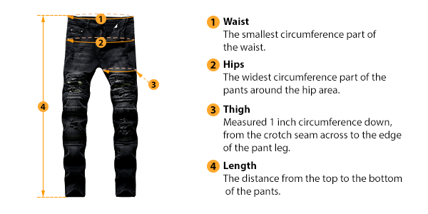 how to measure pants size