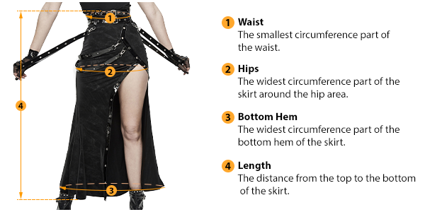 comment mesurer la taille d'une jupe