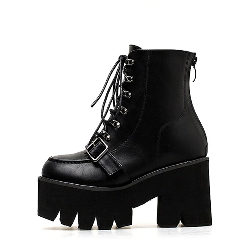 high heel steel toe boots