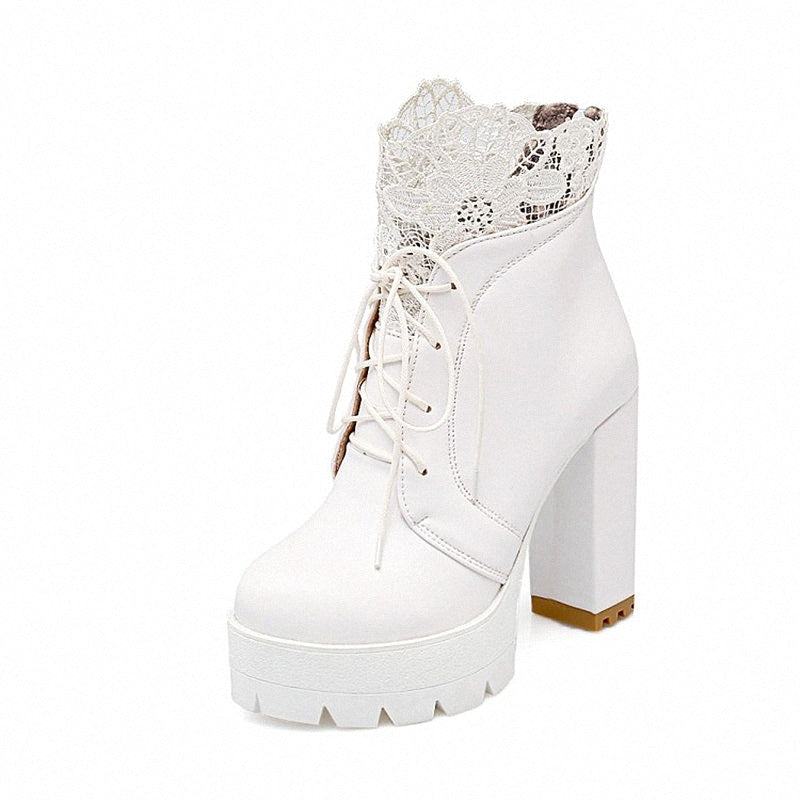 white short heels