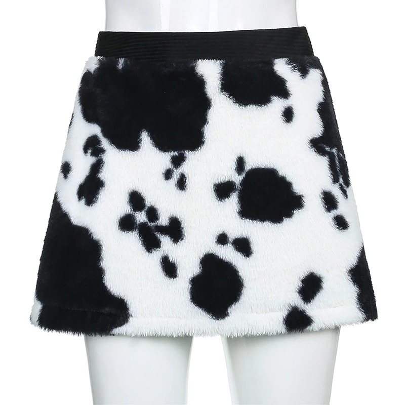 cow print skirt instructions