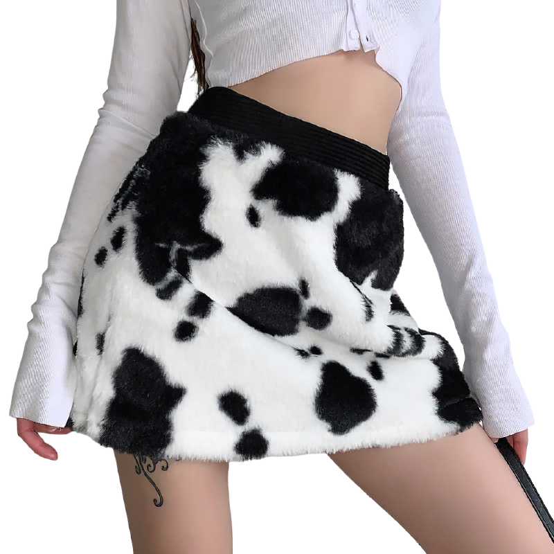 cow print skirt instructions