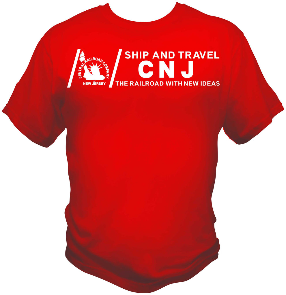 Central Rr Of New Jersey Cnj Ship And Travel Shirt Mohawk Design