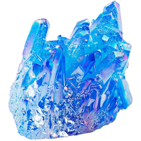 Blue Titanium Crystal Cluster
