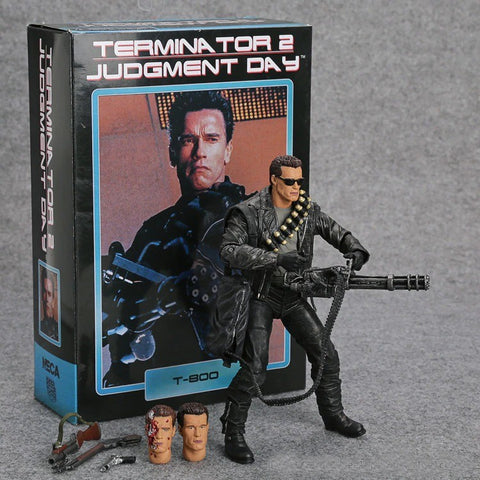 An Arnold Schwarzenegger Terminator 2 Figurine with box