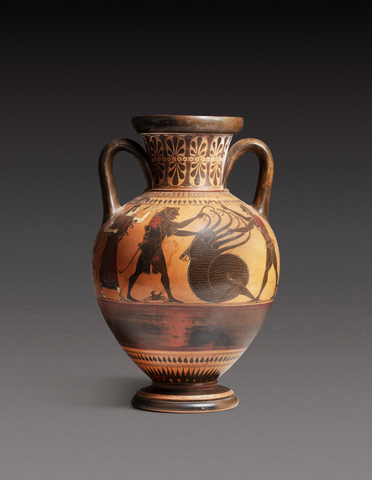 An example of an early Greek vase. This vase was sold by Sothebys for $310,375.