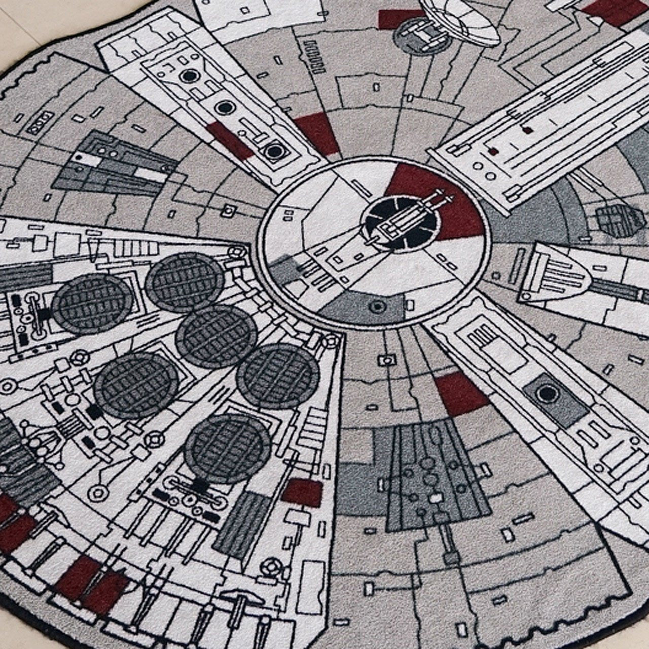 millenium falcon rug