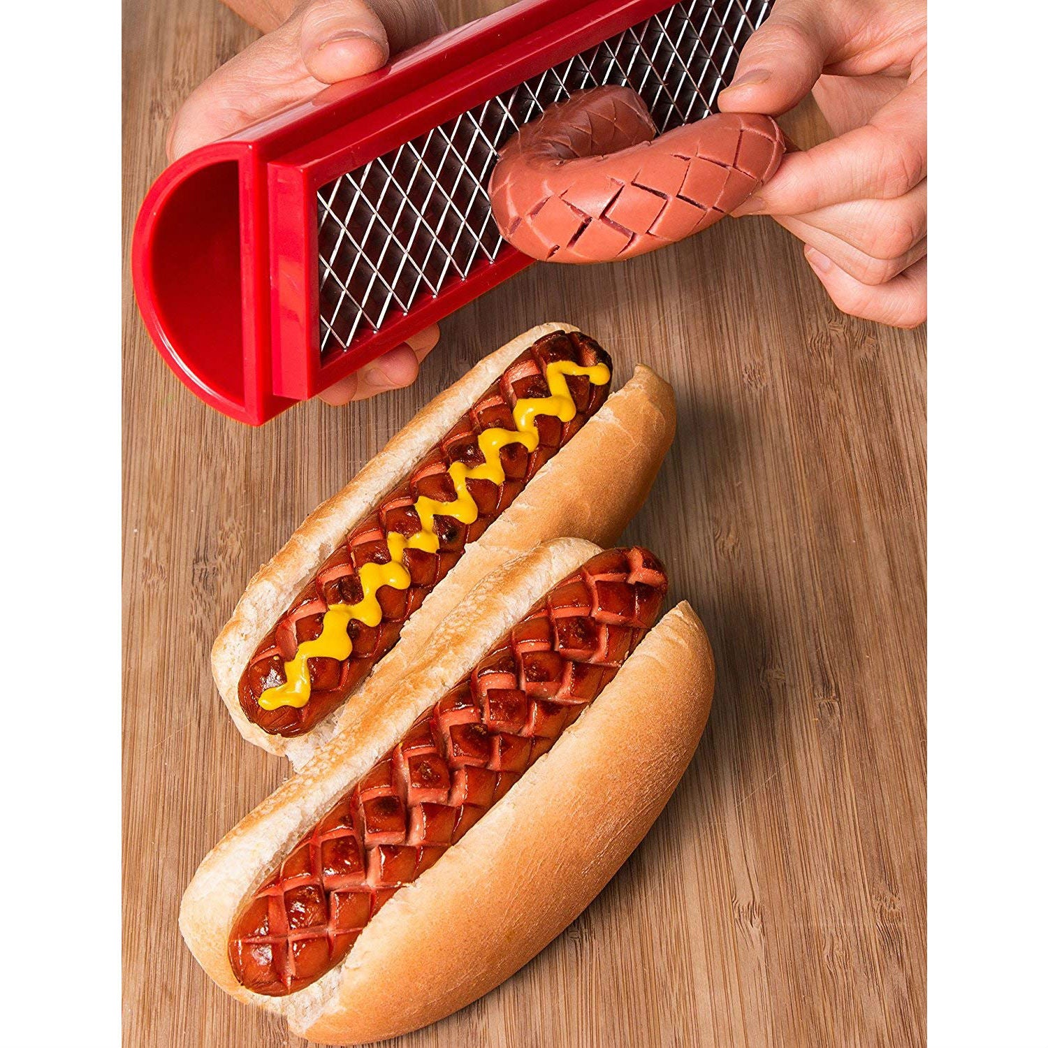 ron white hot dog slicer