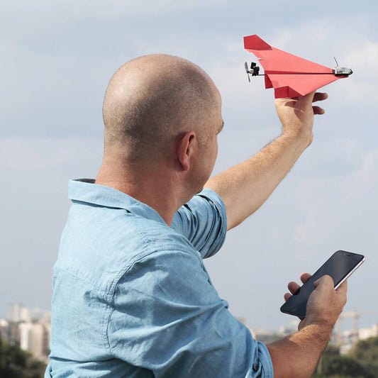 Take creative playtime to new heights with this paper airplane kit. –