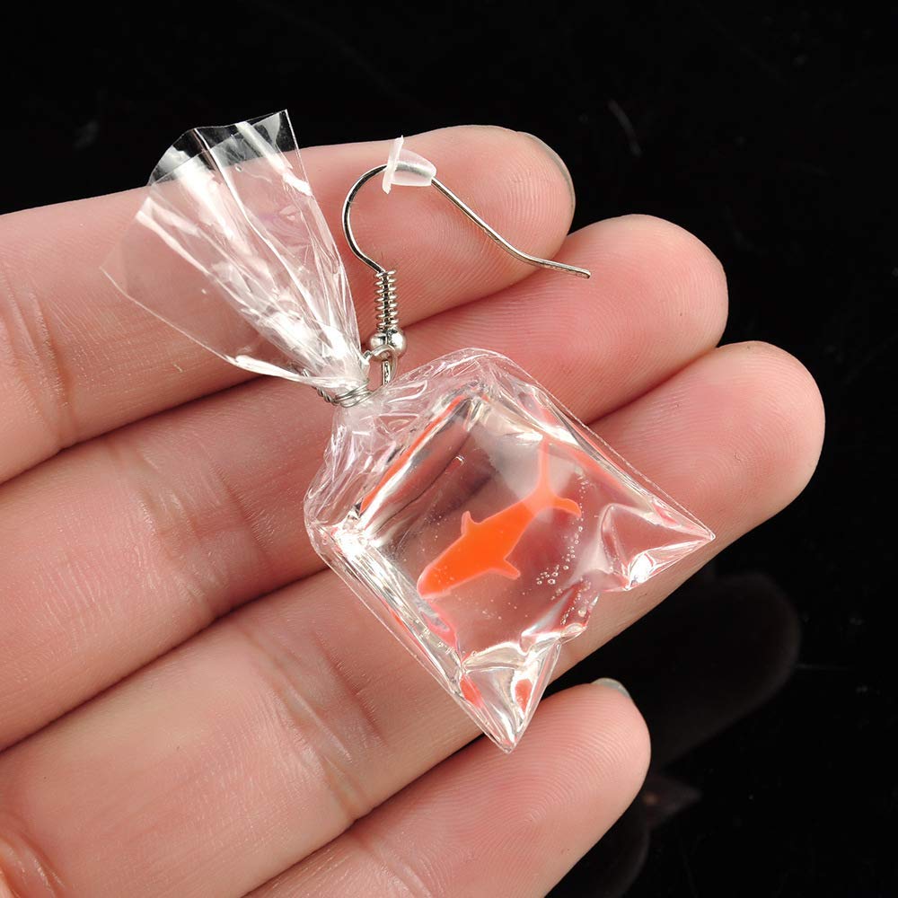 goldfish in bag earrings,cheap - OFF 65% 