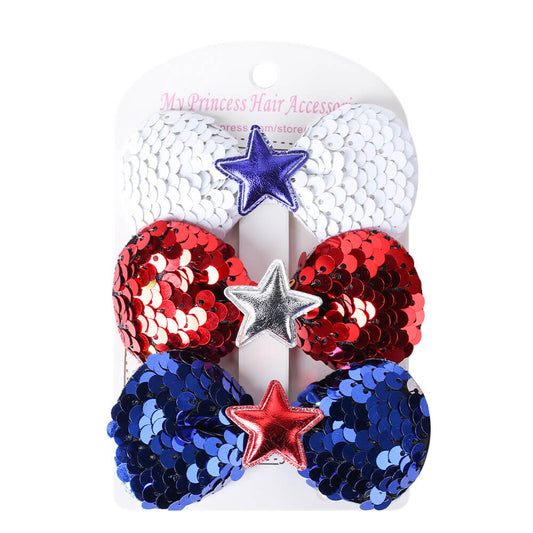 Glitter American Flag Key Chain (Clip or Hair Tie) – BRAGABIT