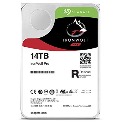 SEAGATE IRONWOLF PRO 14TB SATA 7200 RPM 256 MB 3.5IN