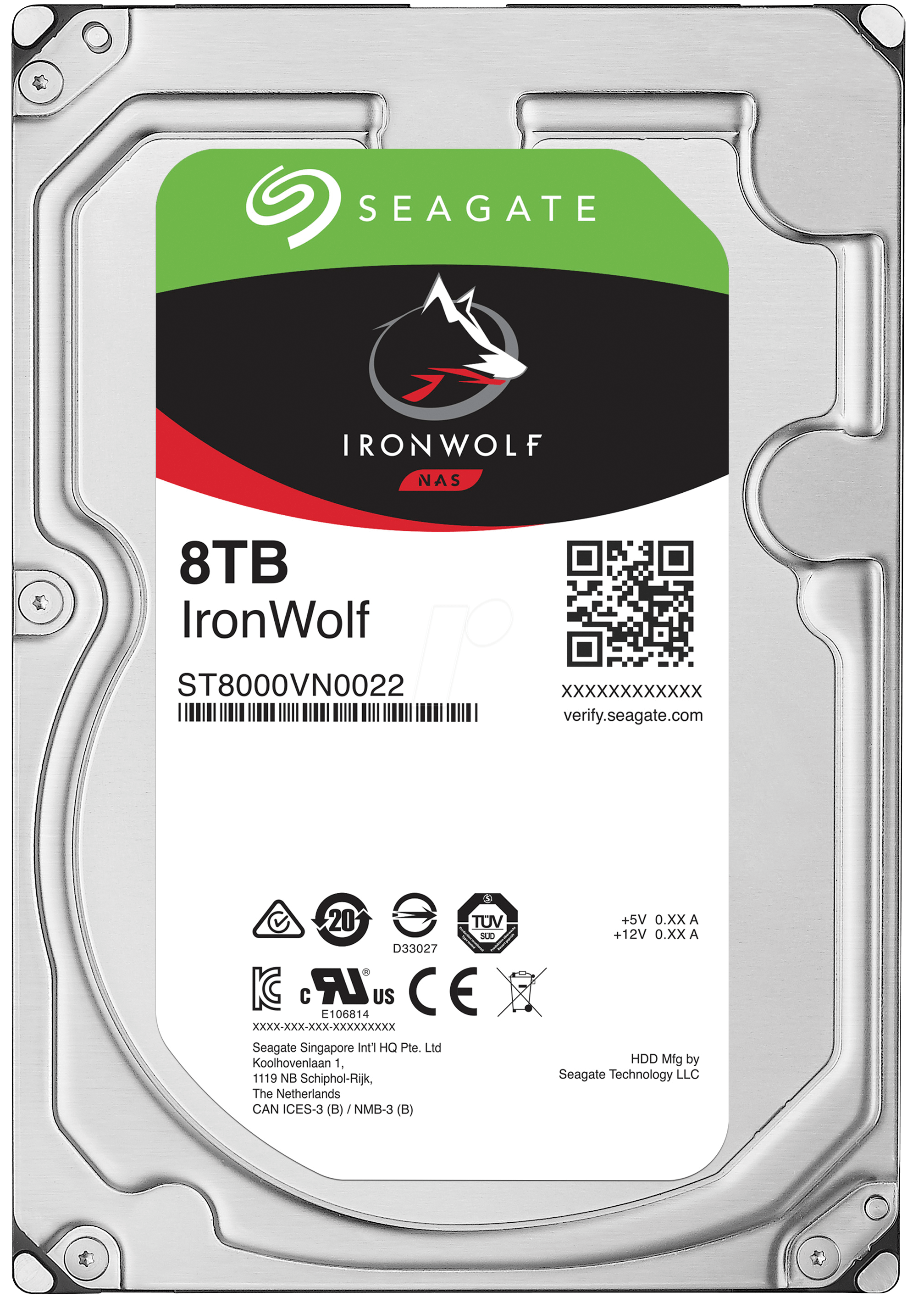 SEAGATE 8TB HD SATA 7.2K LFF 6G