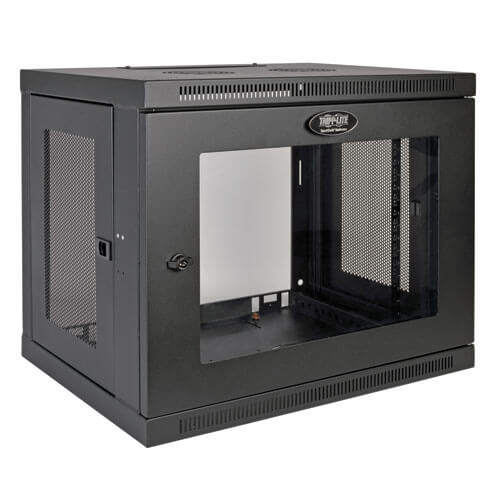 Tripp Lite 9U Wall Mount Rack Enclosure Server Cabinet w/ Acrylic Glass Front Door
