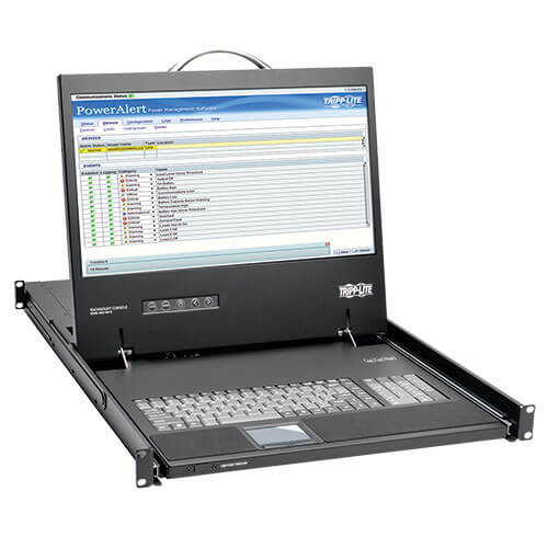 Tripp Lite Rack Console KVM w/ 19" LCD, DVI or VGA Adapter 1U