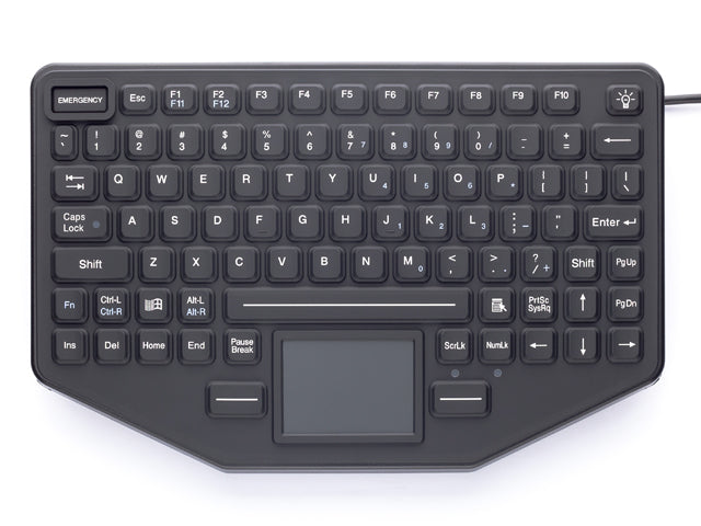 IKEY NEMA 4X (IP67) KEYBOARD WITH MOUNT HOLES, BACKLIT, EMERGENCY KEY, 12 FUNCTI