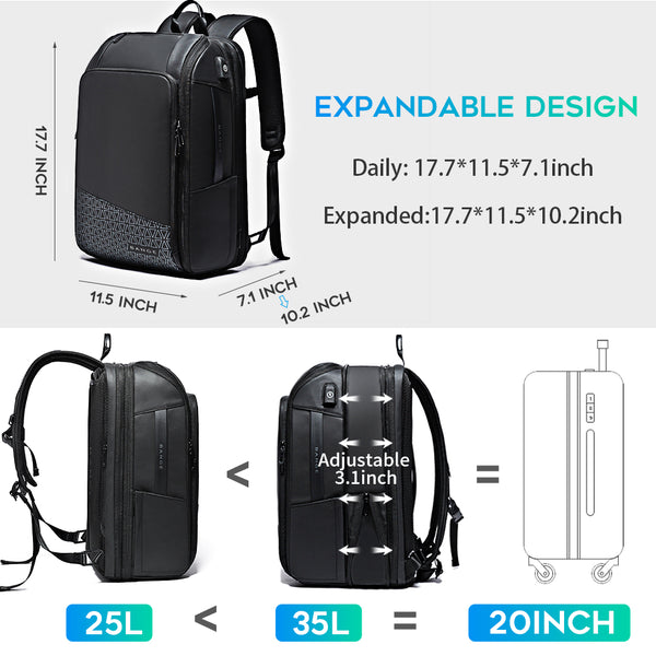 BANGE Travel Backpacks,Weekender Carry On Backpack Waterproof Men's Bu ...