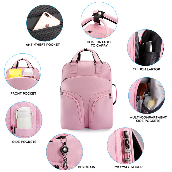 BANGE 35L Large Travel Backpack for Women,TSA Anti Theft 17.3