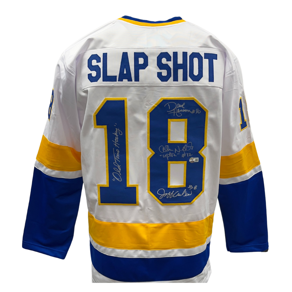 Hanson Brothers 16 Jack 17 Steve 18 Jeff Slap Shot Blue White