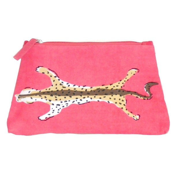 pink leopard purse