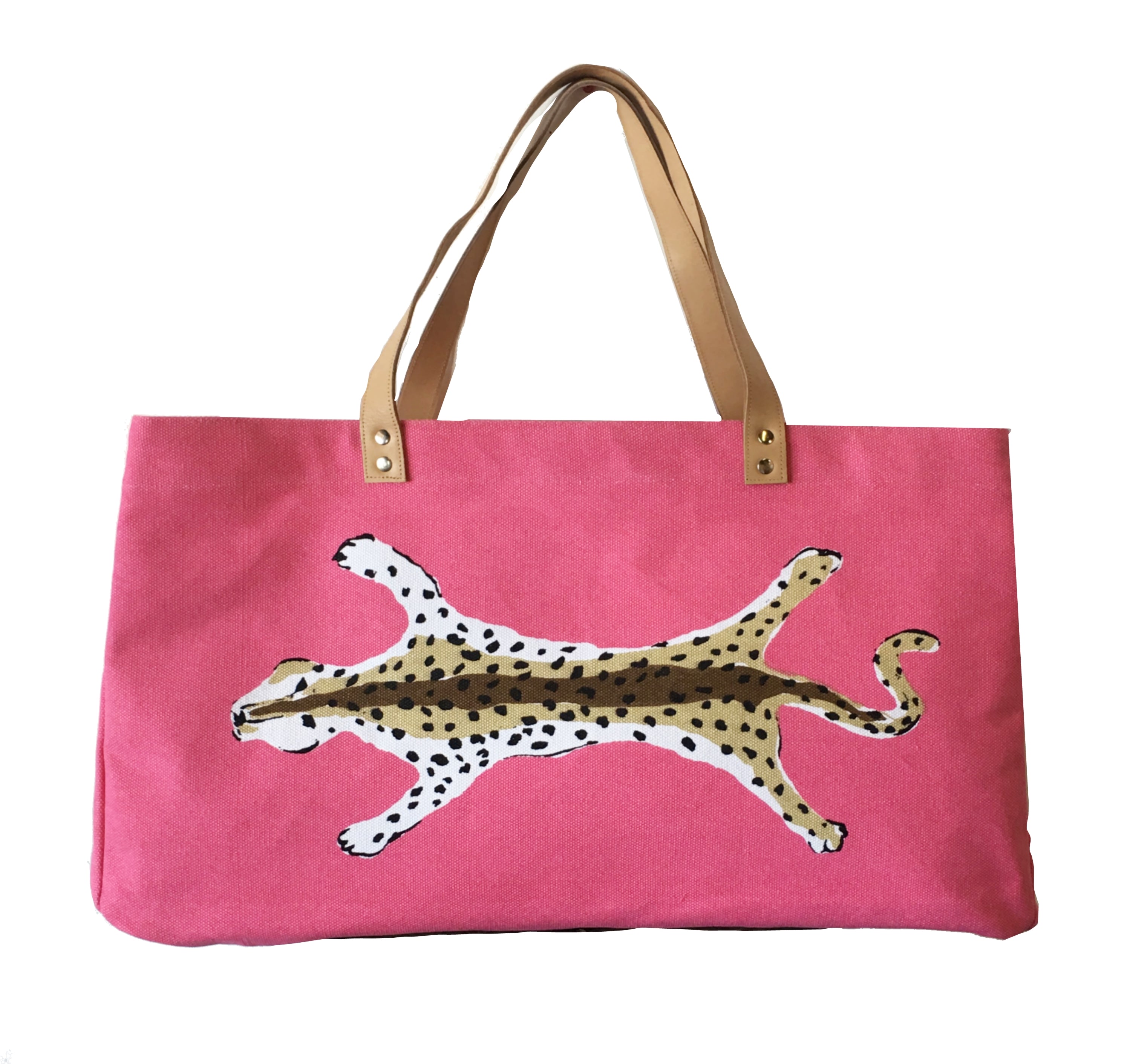 pink leopard bag