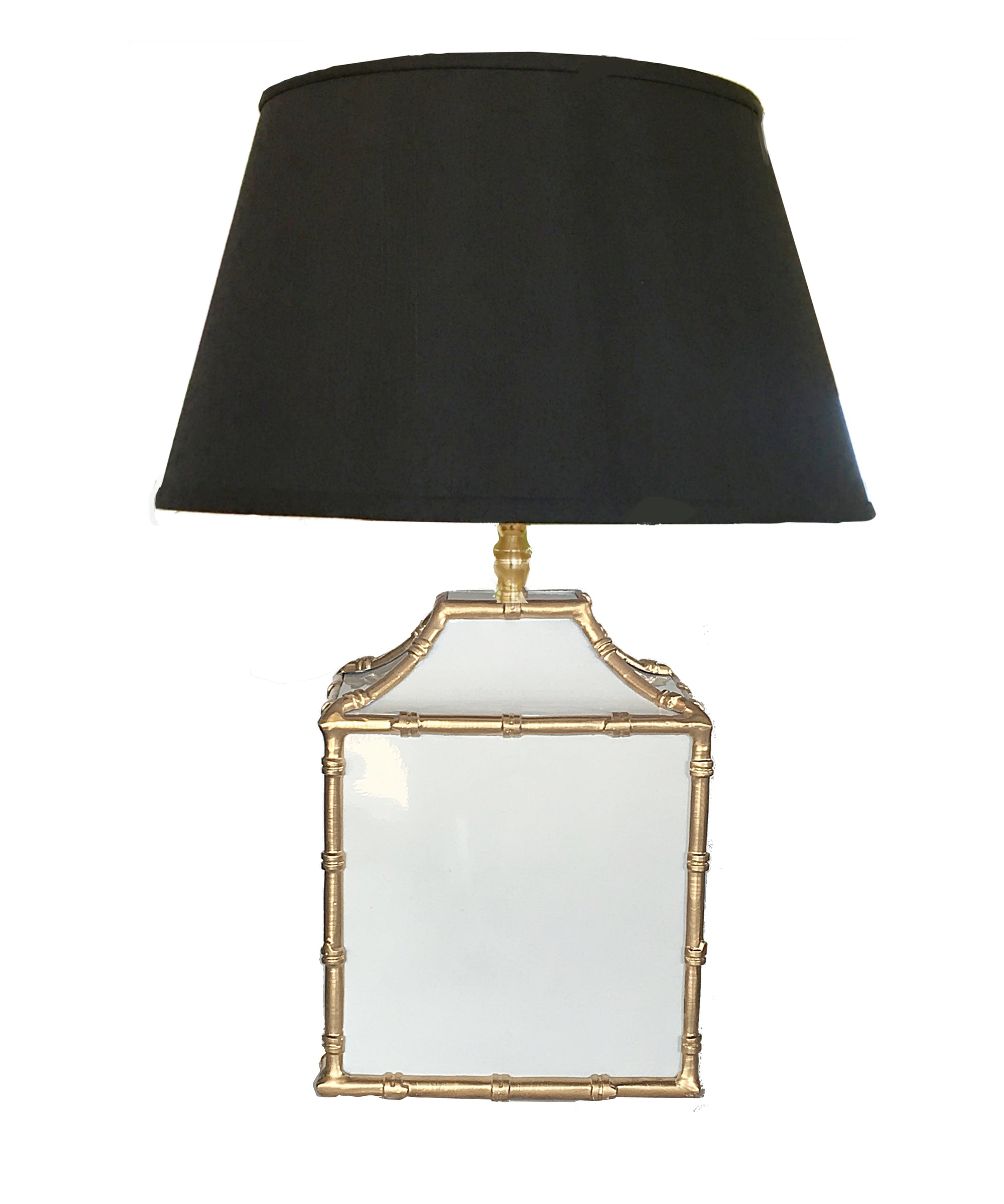 Pagoda in Navy Lamp - Dana Gibson