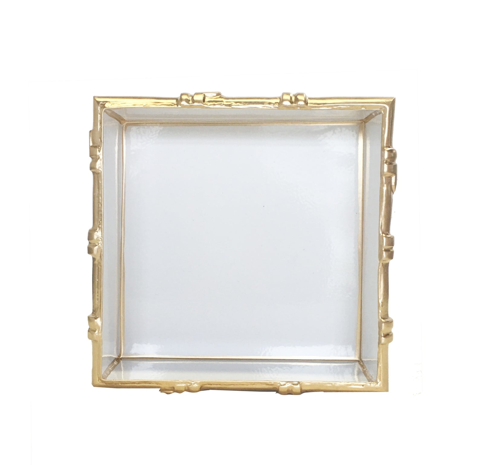 Dana Gibson Bamboo in White Letter Tray