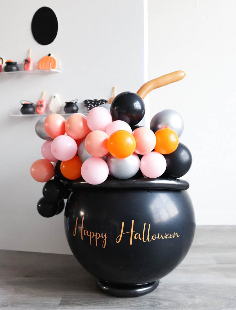 Bubbly Balloon cauldron by Sherry, Little Chic Parties, Covid Halloween Spooktacular A Little Confetti Party Blog