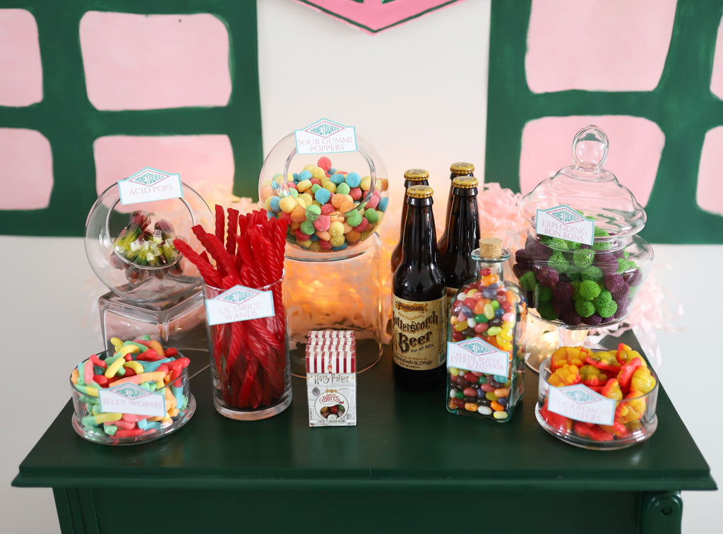 Honeydukes Candy Cart at Harry Potter Themed Birthday Party