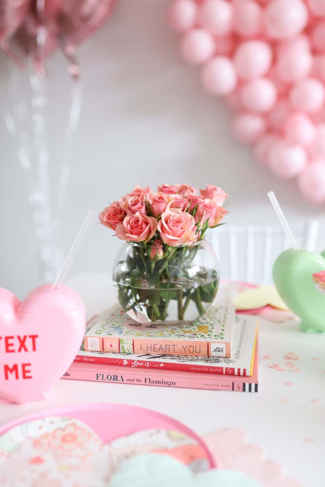 Valentine's tablescape A Little Confetti