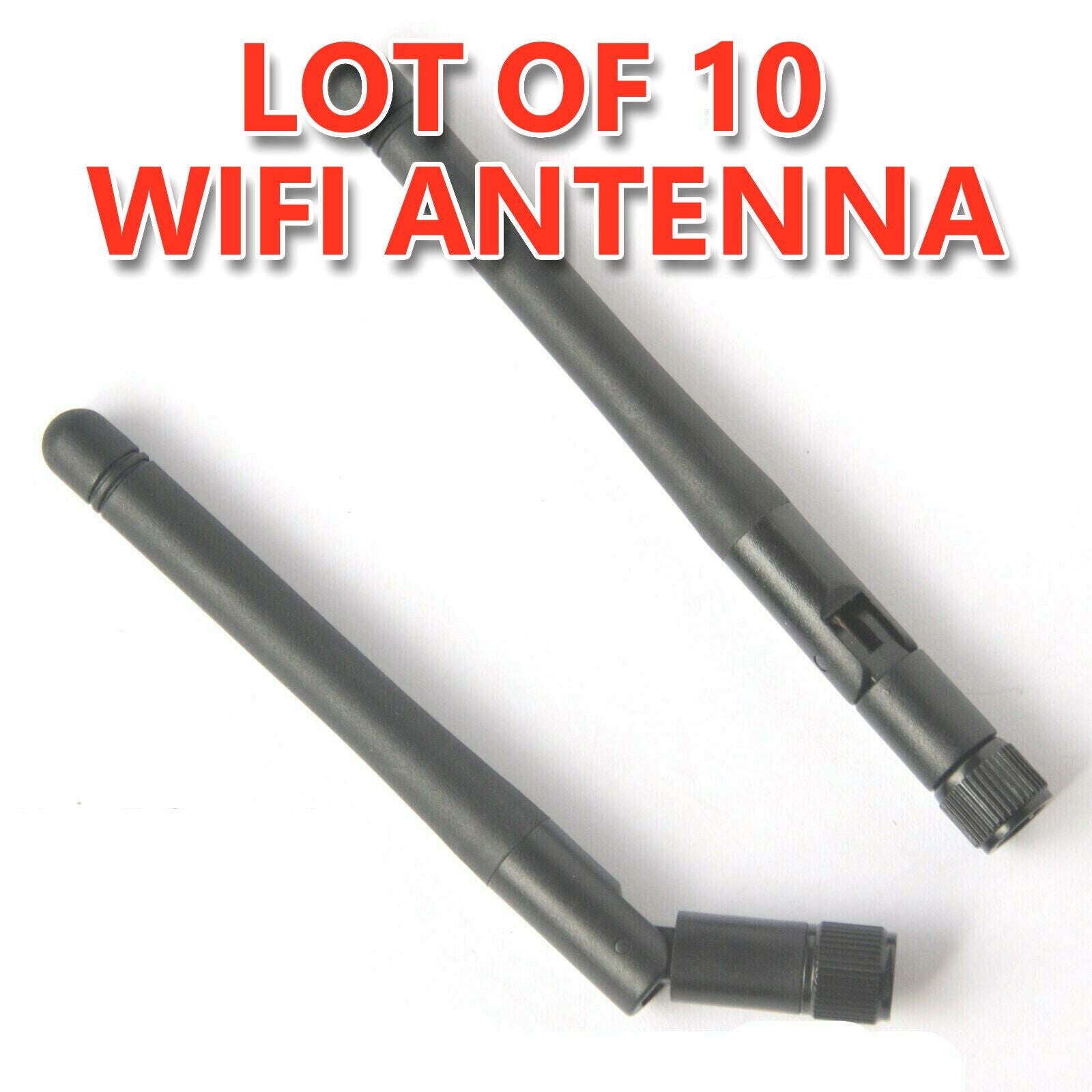 10-Pack RP-SMA Antenna for WiFi 2.4GHz/5Ghz Wireless Router or Card NEW & SEALED