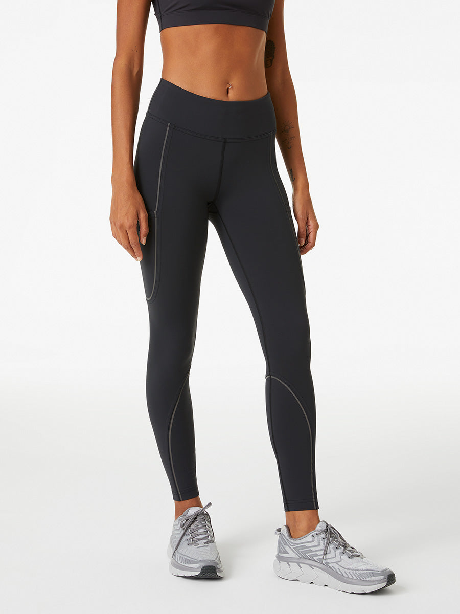 Lululemon Everlux and Mesh High-Rise Tight 25 - Black - lulu fanatics