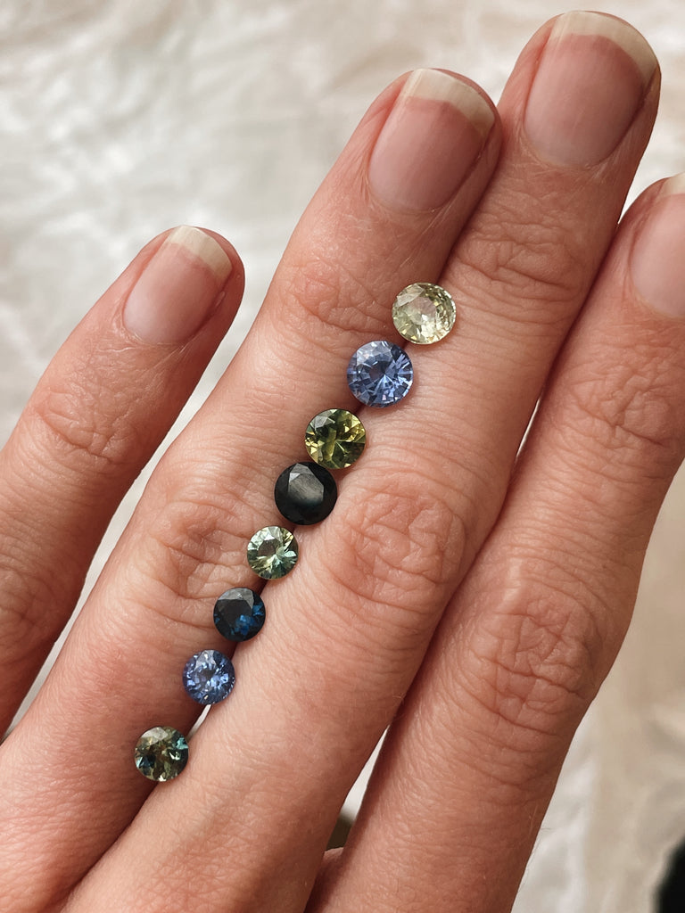 RUUSK jewellery sapphires, Australian Sapphires, Ceylon Sapphires