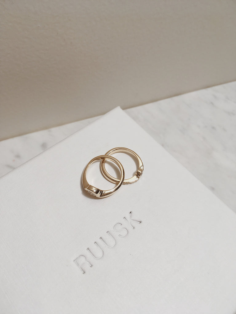 RUUSK wedding rings handmade in Sydney from Ethical Australian Gold