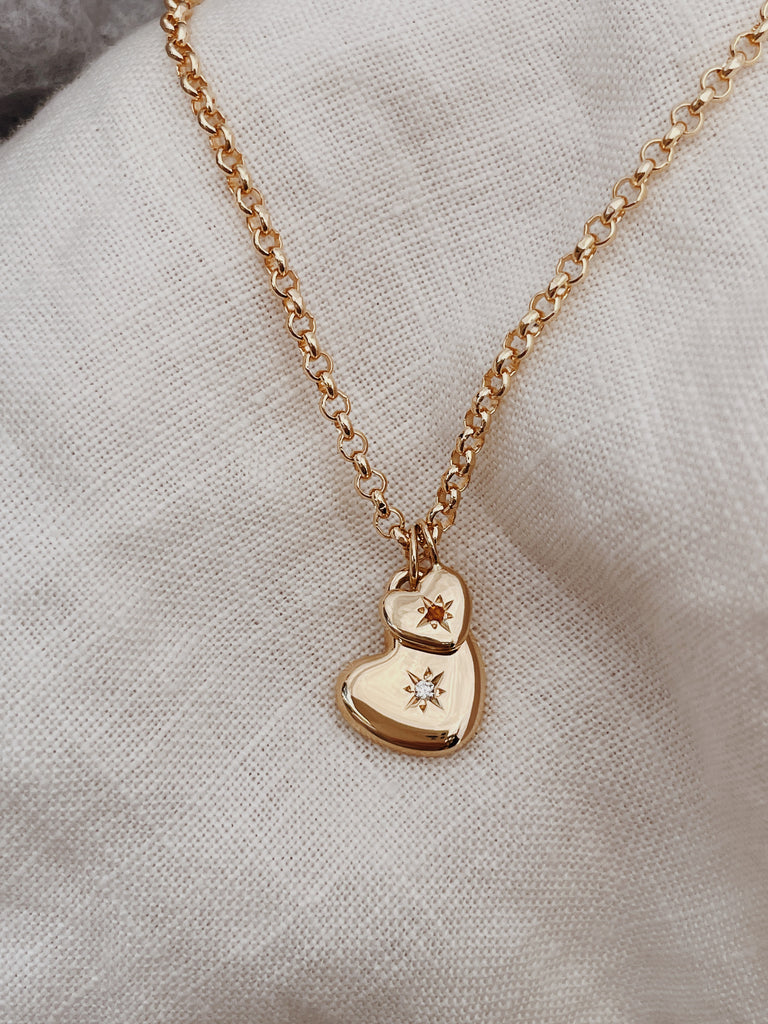 Solid Gold Heart Necklace made in Australia