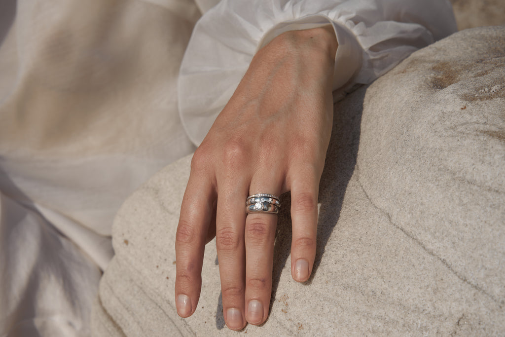RUUSK X THE UNFOLD. Modern heirlooms. Solid Gold Rings.