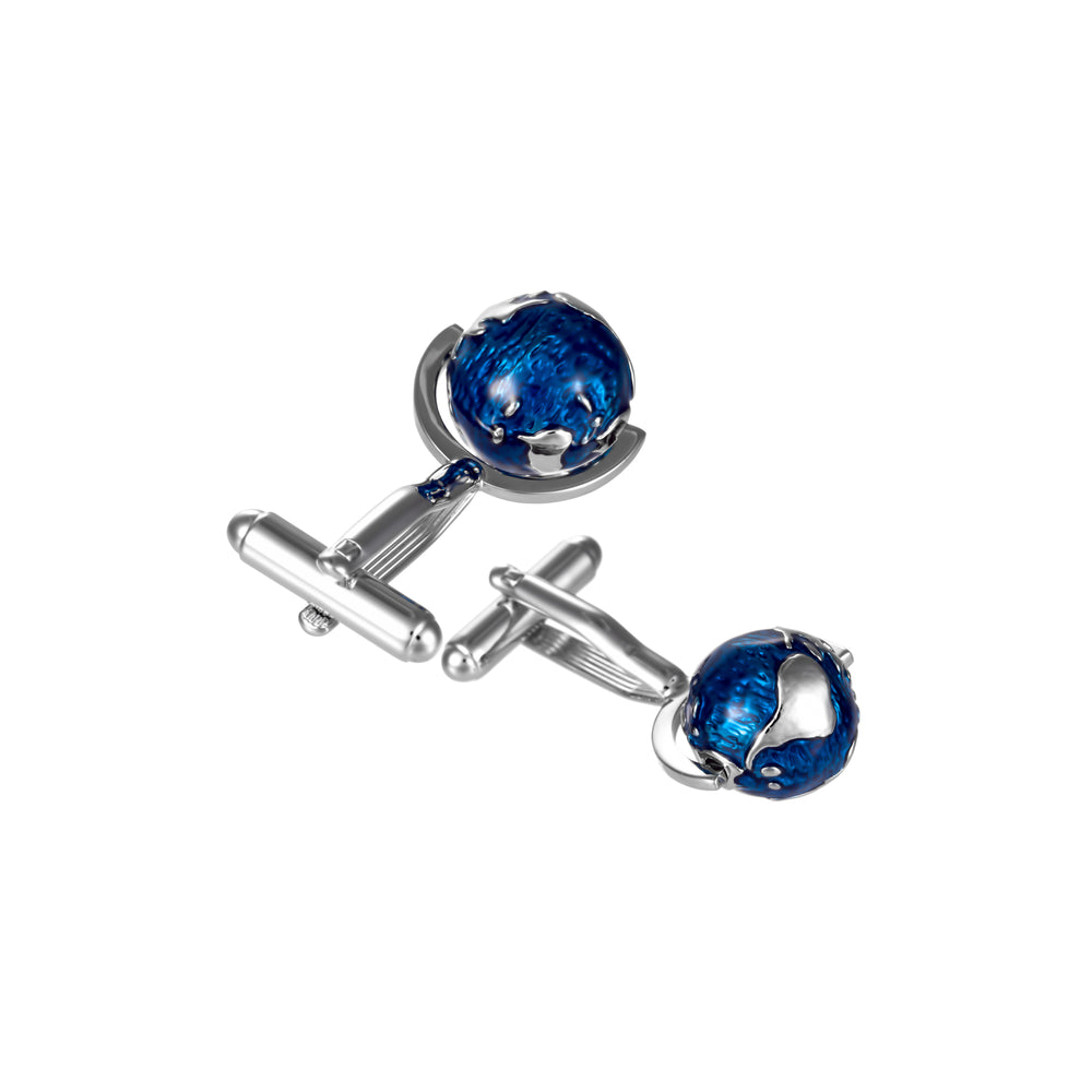 Spinning Globe Cufflinks | Novelty and Gift – LINK UP | Cufflinks and ...