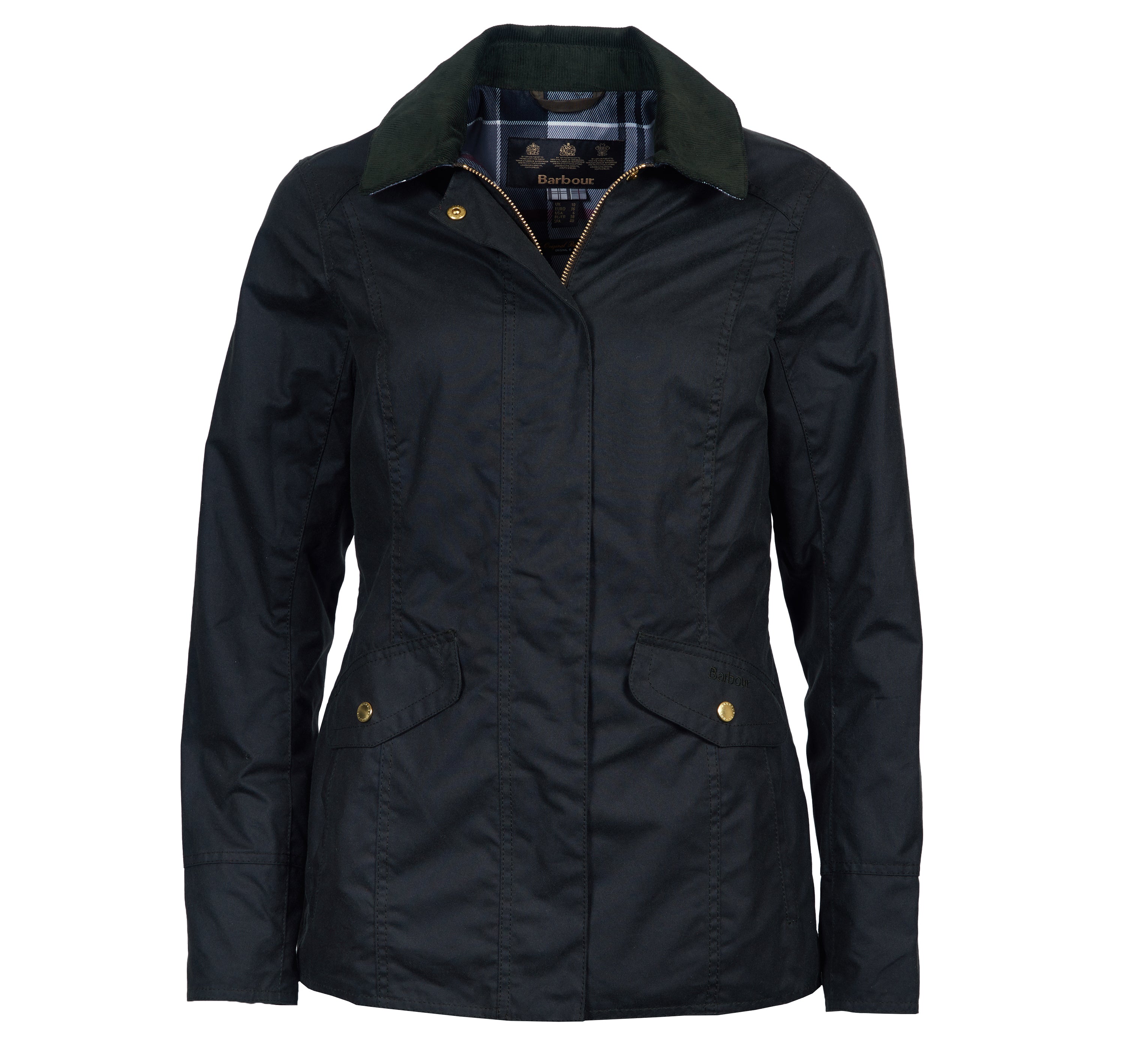 barbour waxed cotton jacket womens